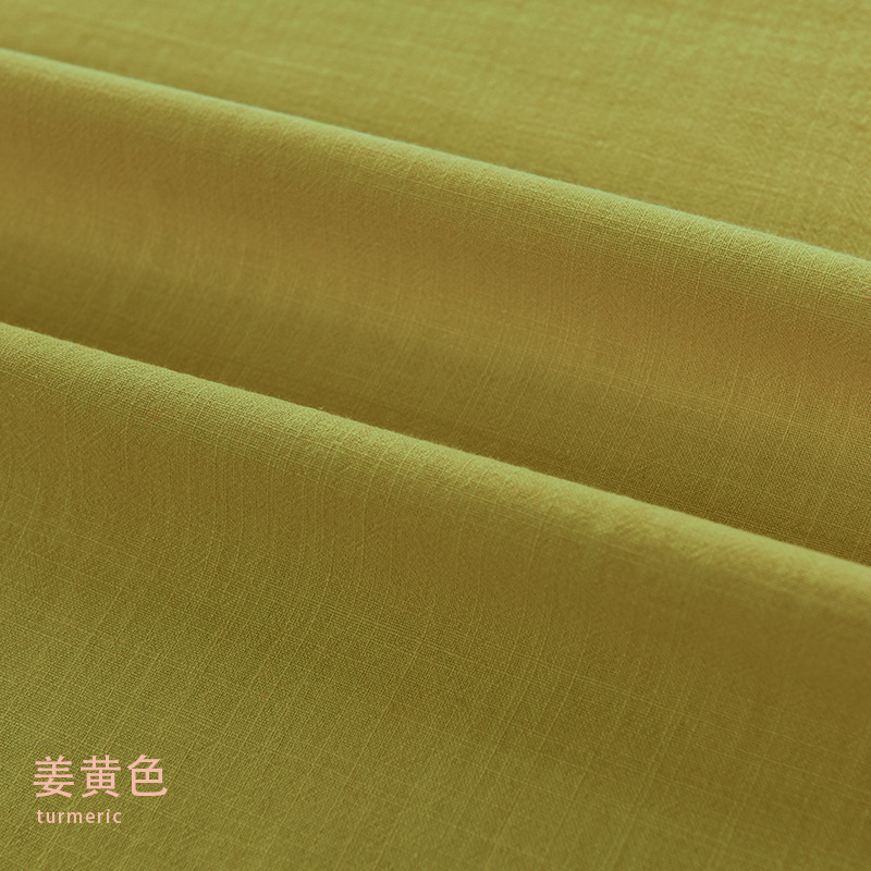 Picture of Plain 21*21 yarn woven bamboo cotton linen fabric artistic Zen clothing cotton washed bamboo cotton fabric