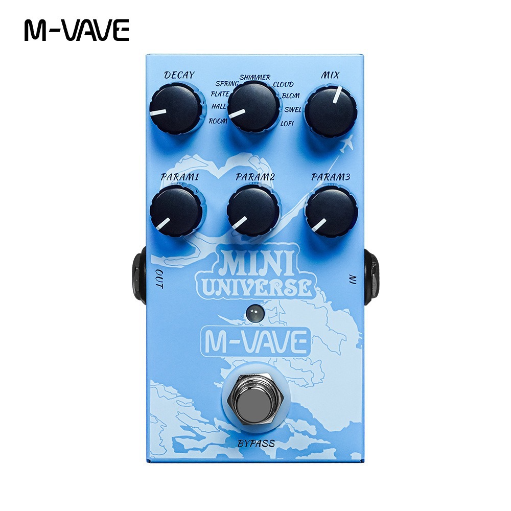 Foreign trade guitar single block effect M-VAVE MINI-UNIVERSE digital modeling reverb effect