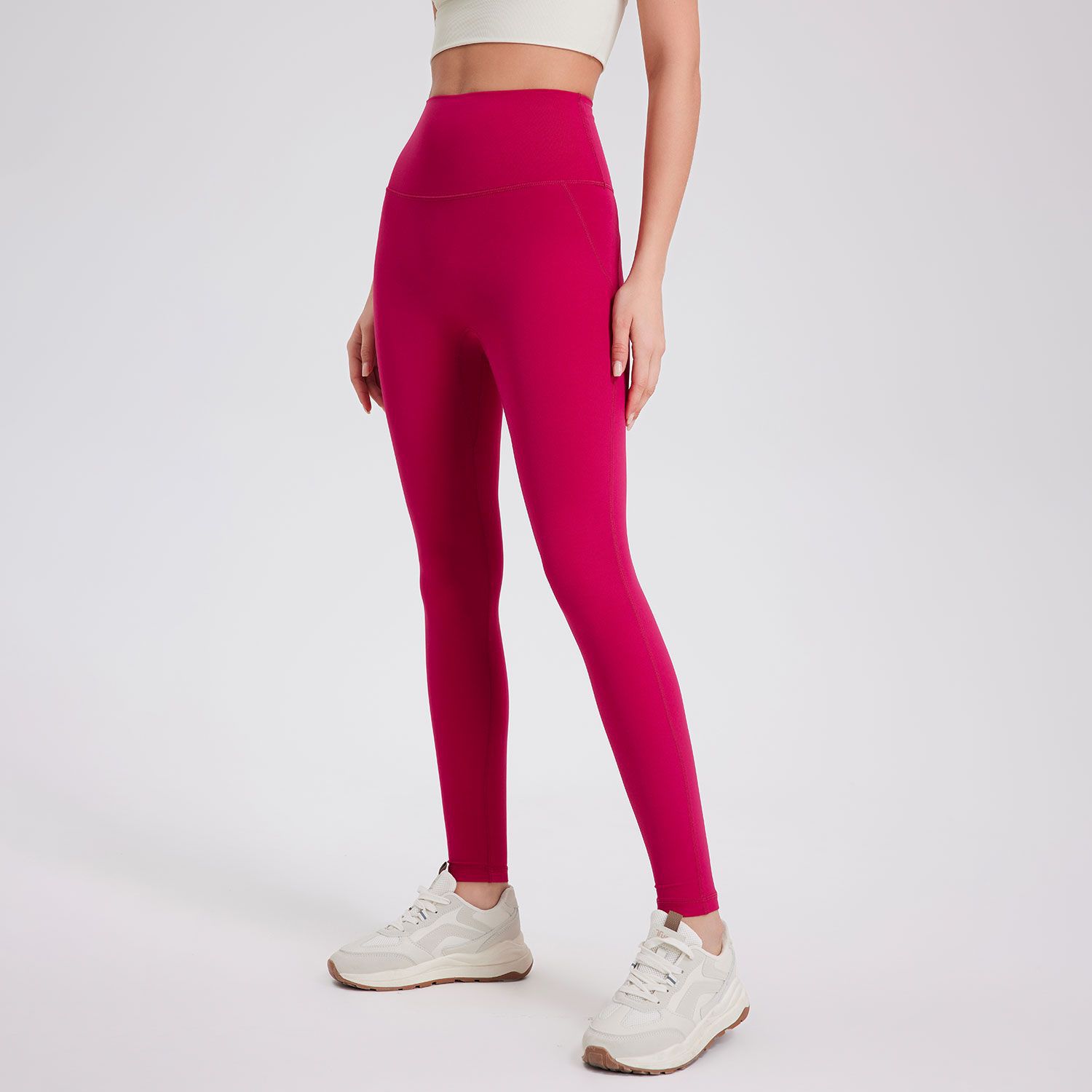Picture of No-Wearing Underwear Zero Sense One-Piece Yoga Pants Seamless Naked Sense Back Pocket Peach Hip Tight Sports Fitness Pants