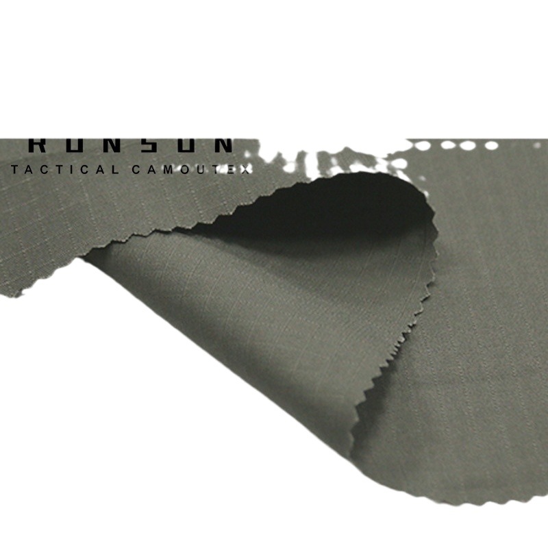 Rongsheng factory in stock stretch cotton fabric RG color ranger green plier cloth comfortable breathable wear-resistant tear-resistant