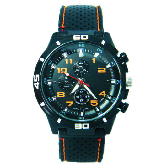 Picture of Car Wire Belt Fashion sports car Mechanical Watch Men's Series sports car Watch Student Men's Silicone Band Sports Watch