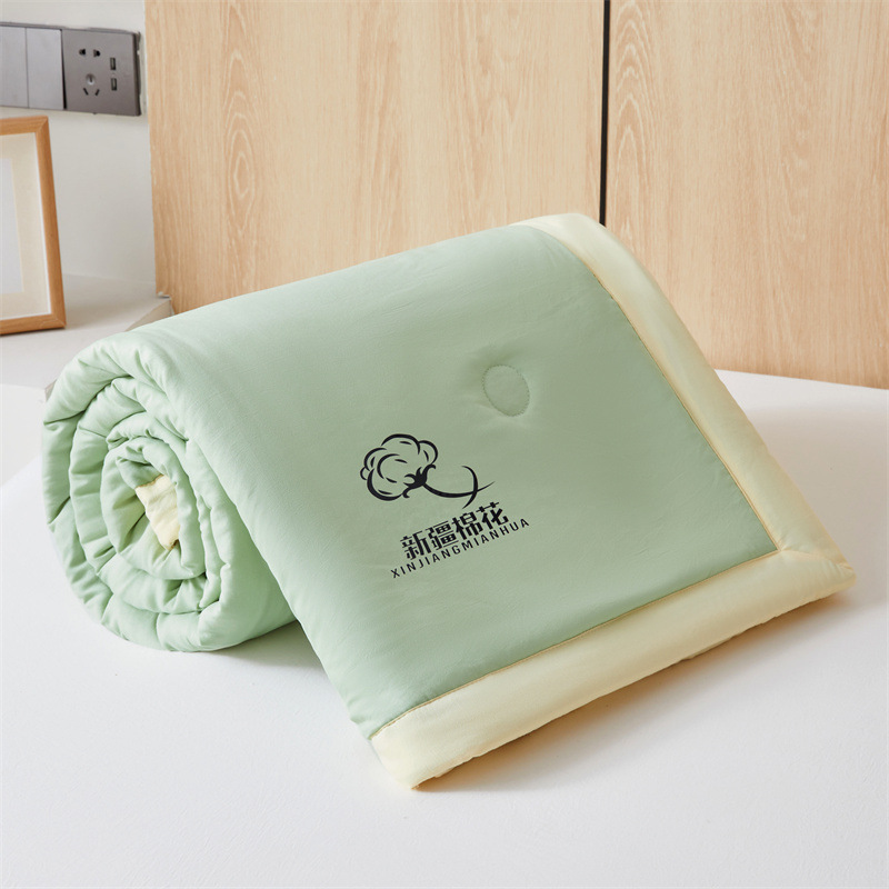 Picture of Class A Maternal and Infant Grade Non-printed Summer Quilt Xinjiang Cotton Air-conditioning Quilt Core Machine Washable Summer Cool Quilt Summer Thin Quilt