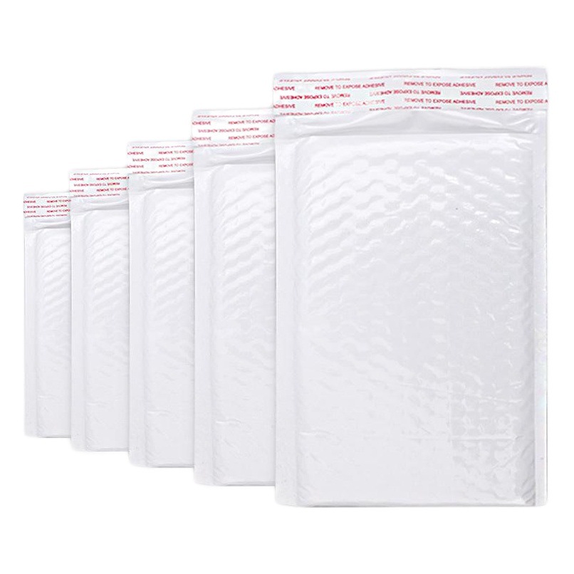 White Pearl film Bubble Bag clothing express bag logistics packaging bag waterproof bubble bag bubble envelope bag wholesale