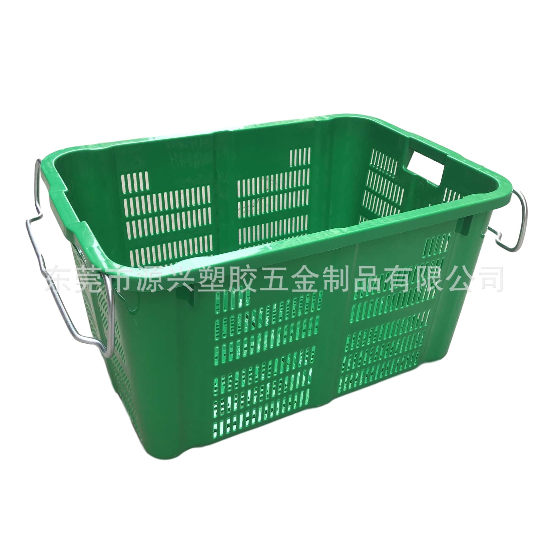 Large thick agricultural vegetable basket plastic weekly basket iron auricle 69*49*37cm clothing workshop fruit plastic frame