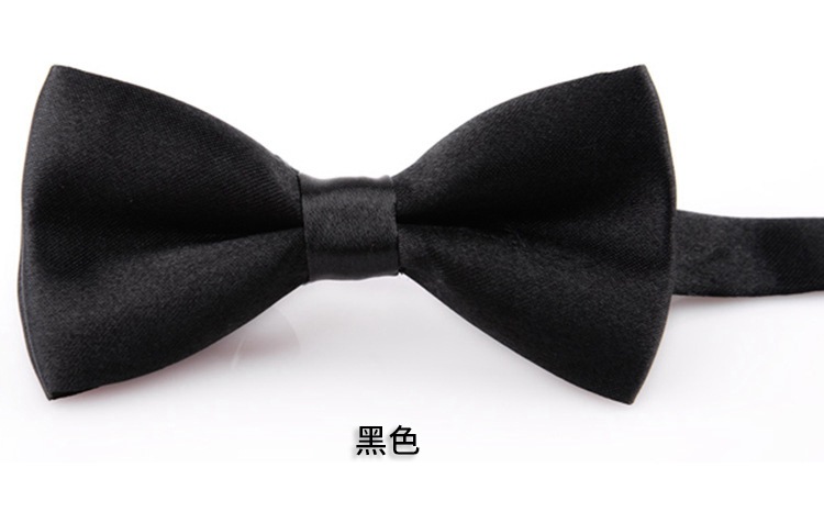 Picture of Korean Style Imitation Silk Bow Tie Men's and Children's Fashionable baby Solid Color Bow Tie Bow Tie Kindergarten Primary School Students Bow Tie