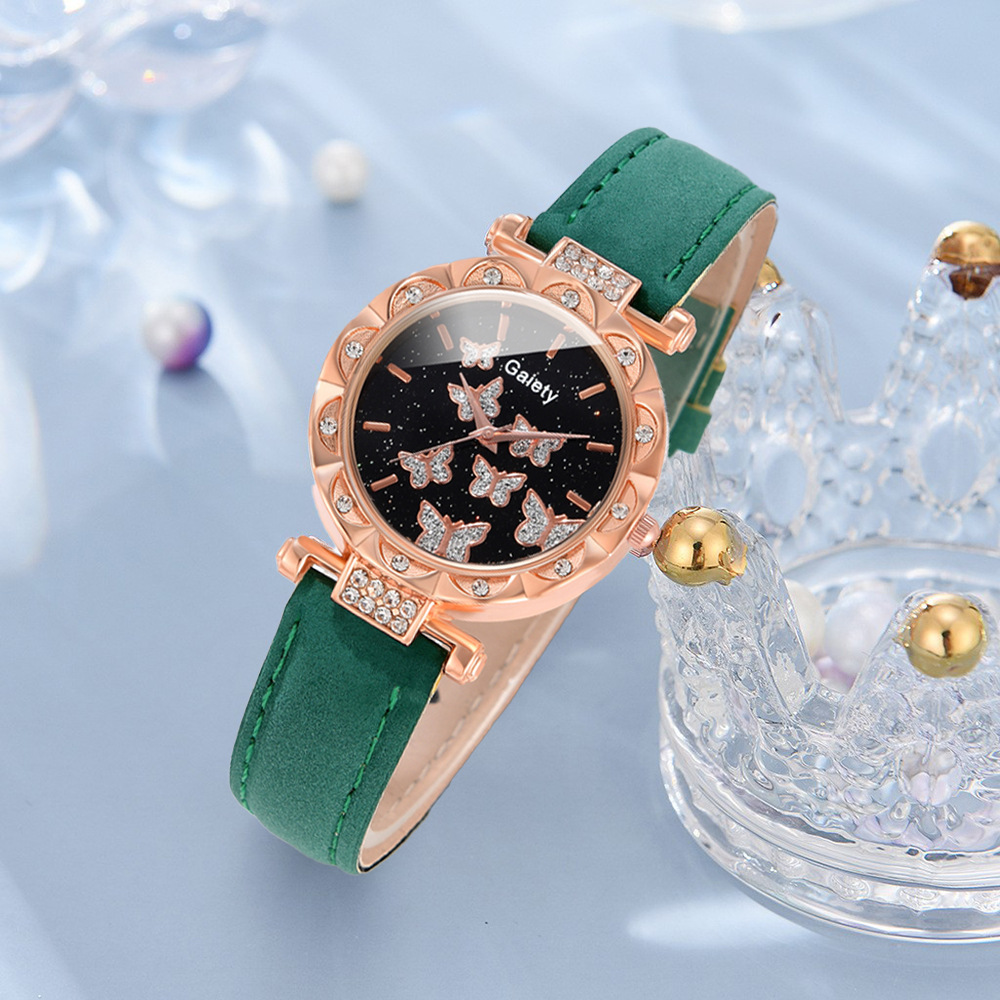 Picture of New TikTok Popular Women's Watch Fashion Personality Simple Watch Butterfly Digital Belt Watch Set