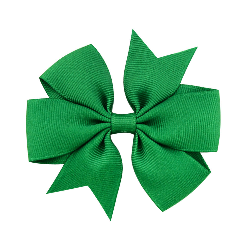 Picture of 53 Colors Amazon Hot Selling Six-Ear Pure Color Ribbed Fishtail Bow Hairpin Hair Accessories Kidsren's Headwear 564