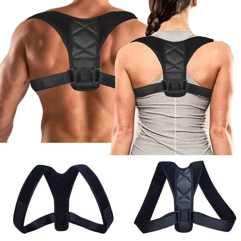 Invisible keel support fixed back orthotic belt anti-kyphosis belt breathable back sitting orthosis