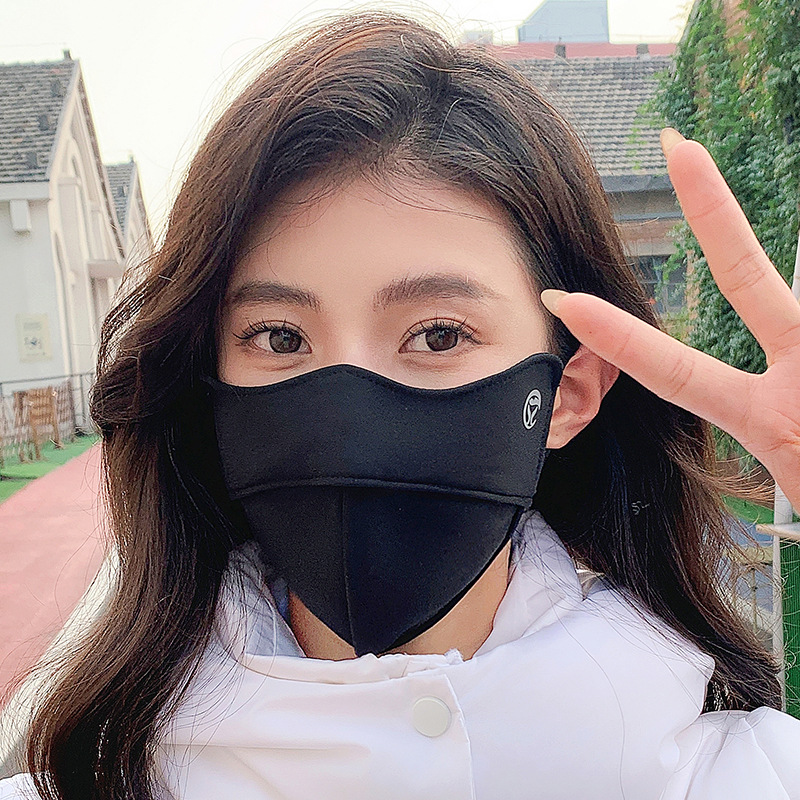 Picture of 2025 Autumn and Winter Warm Mask for Women 5D Three-Dimensional Eye Protection Fleece-Lined Soft Fishbone High-Value Cold-Proof Cycling Mask