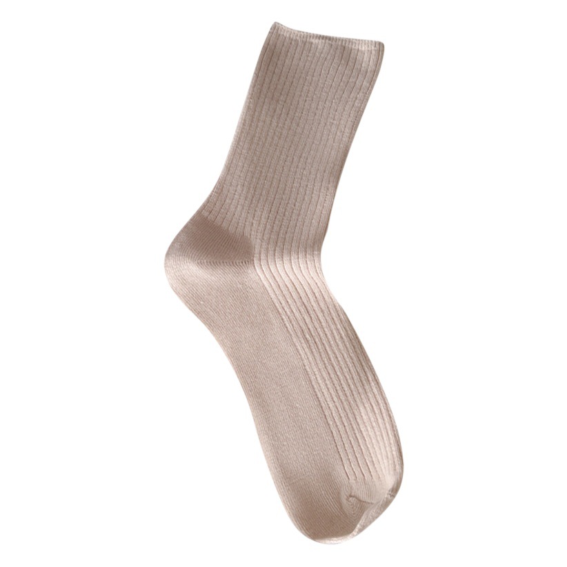 suxinaimin Socks Women's Spring and Autumn Stacking Socks Ins Trendy Japanese Style Fog Blue Vertical Stripe Stacking Socks Retention