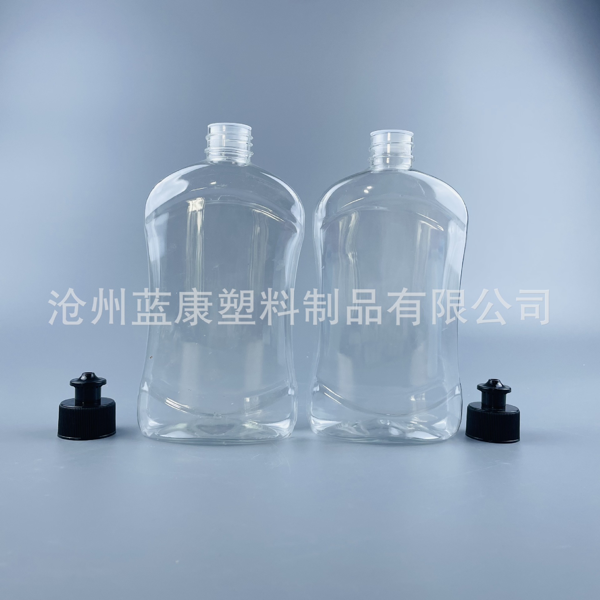Transparent plastic bottle 500ml detergent bottle floral water mop bottle 500ml floor cleaner bottle
