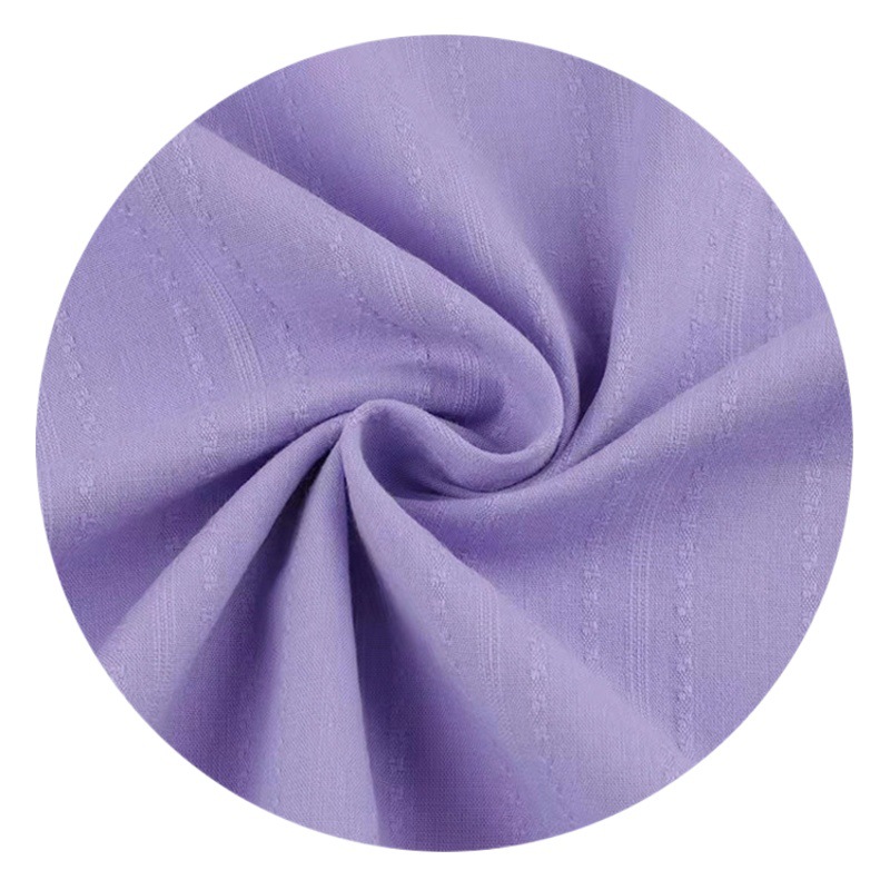 Cotton stripe jacquard fabric spring and summer moisture-absorbing breathable fashion children's shirt dress scarf fabric