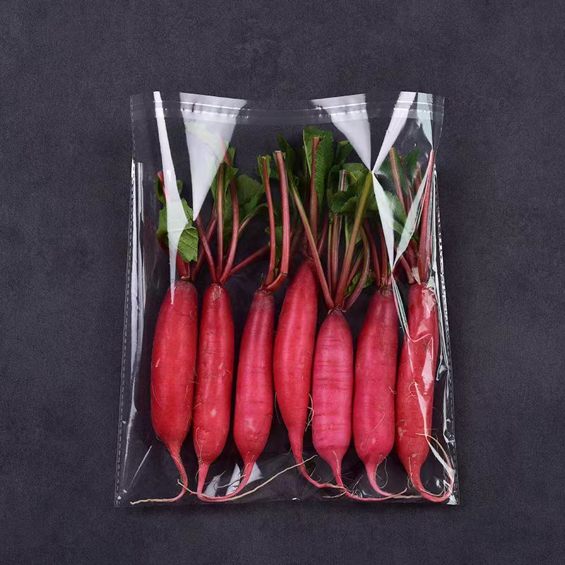 Opp Vegetable Bag Anti-Fog Film Self-Adhesive Bag Punched Breathable Fruit Preservation Packaging Bag Lock Food Grade