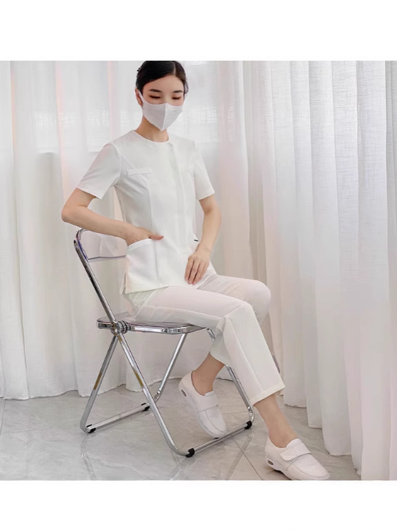 Korean-style nurse's uniform half-sleeve women's spring and autumn slim fit plus size suit oral care beauty confinement center work suit