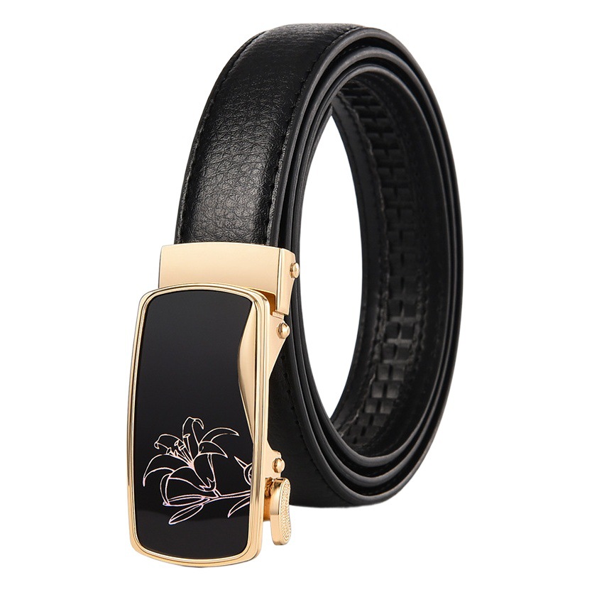 Women's Business Belt Casual Korean Style Automatic Buckle Heart Buckle Belt Women's Pants Belt Wholesale Trendy Versatile
