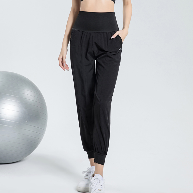 Picture of 2025 Spring and Summer Sports Yoga Pants Women's High Waist Gym Training Pants Casual plus size Loose Breathable Slim Thin