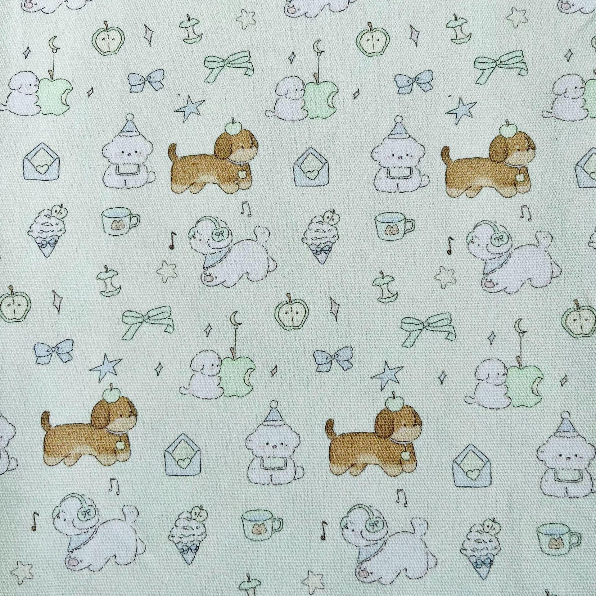 Picture of Bowknot Small Animal All-Cotton Canvas 1.5m Width 1.0m Price Bag Jacket Vest Handmade DIY