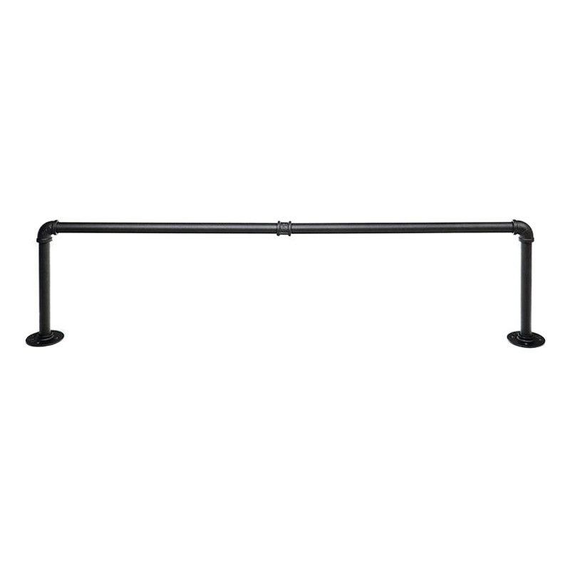Industrial Tube Clothes Display Rack Heavy-duty Wall-mounted Iron Hanger Laundry Clothes Rod Clothing Wall-mounted Storage Rack