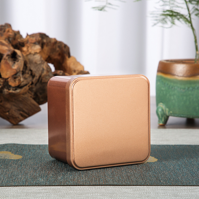 Picture of Iron Box Rectangular Cookie Biscuit Silver Tinplate Food Packaging Empty Box Iron Can Frosted Metal Gift Box