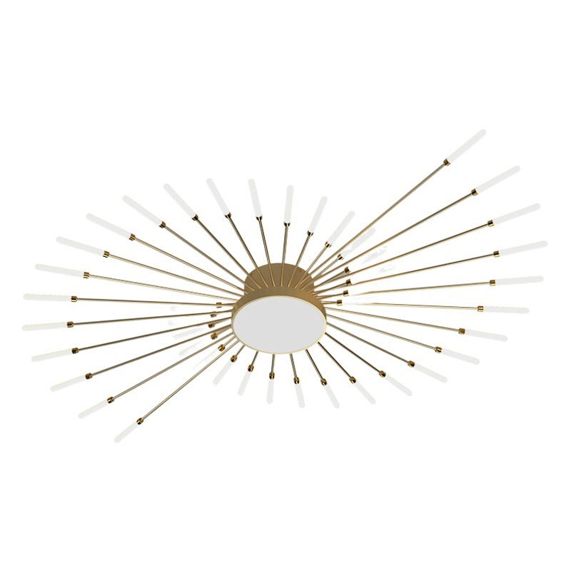 Household Bedroom Ceiling Lamp High-level Zhongshan Lamp Living Room Main Lamp Modern Simple Vortex Fireworks LED Chandelier