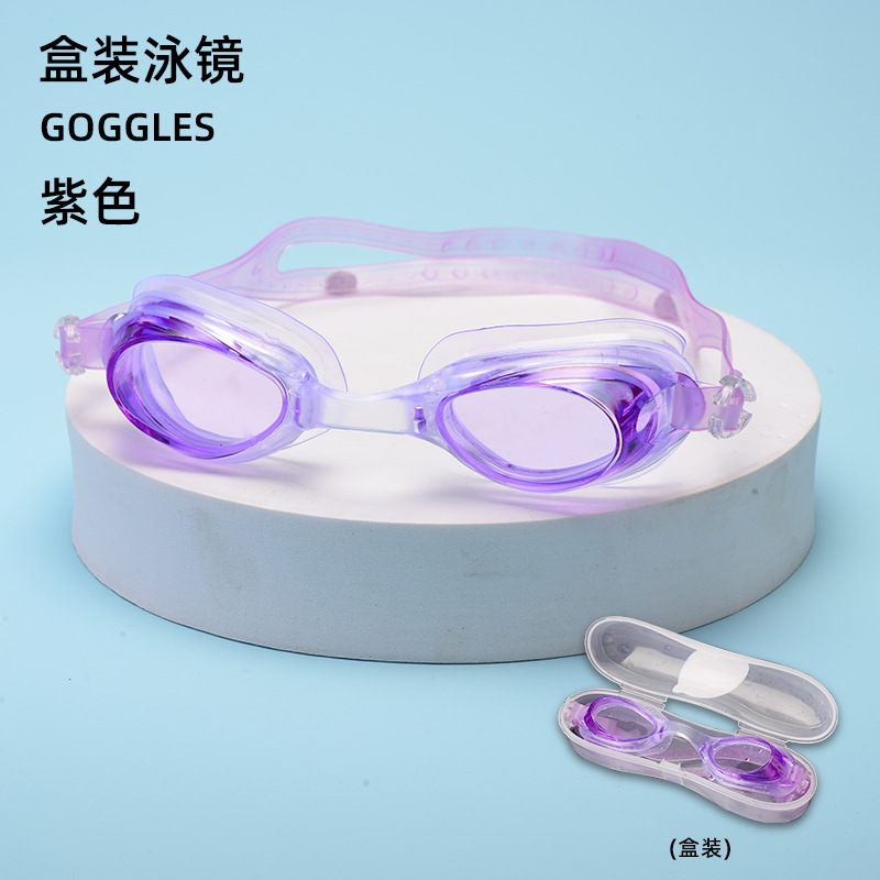 Picture of Hot sale recommend waterproof swimming goggles unisex swimming goggles flat goggles adjustable multi-color optional support mixed batch