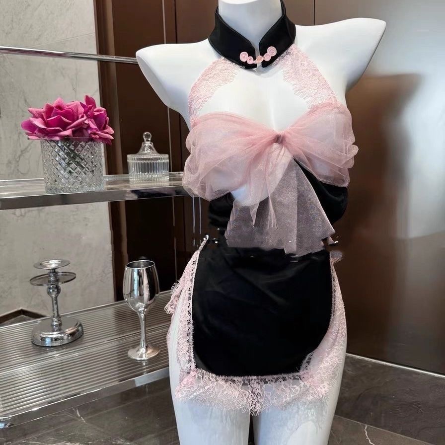 Picture of Sexy Lingerie, High-End Sexy Pure Lust Style Suspender Pajamas, Abstinence Style Flirting Sexy Clothes Qqny Maid Suit