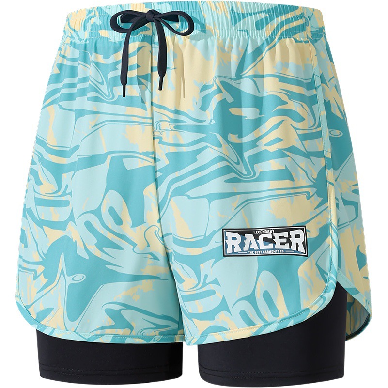 Adult Swimming trunks men's boxer five-point swimsuit suit anti-embarrassment new professional beach adult swimming equipment