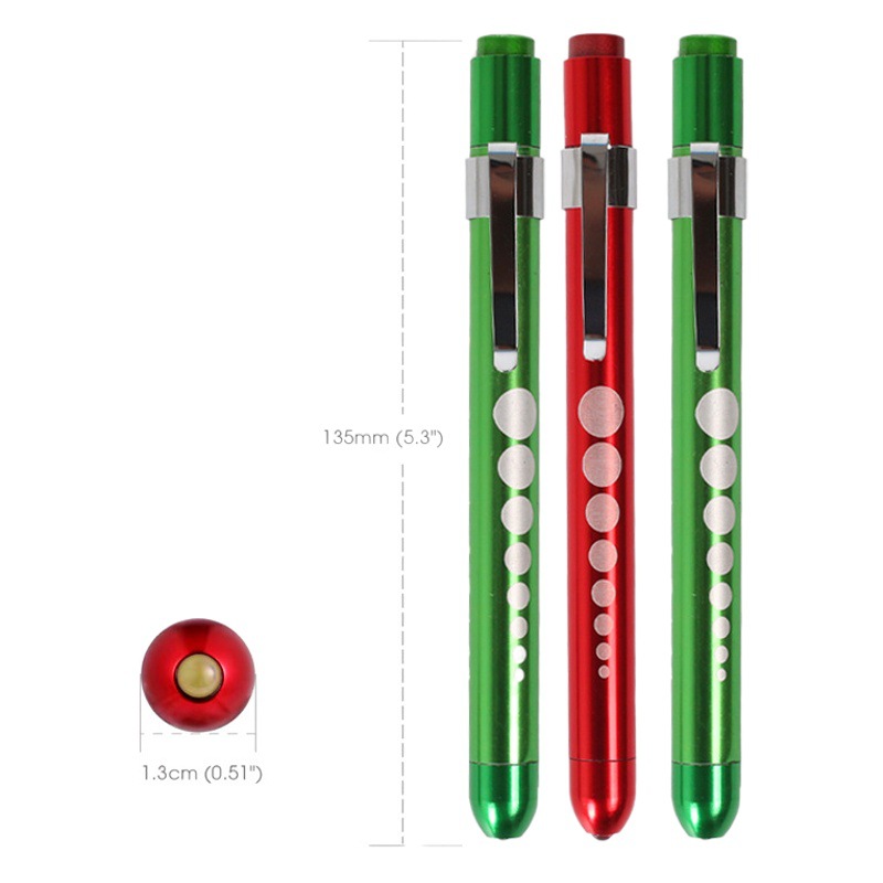 Pupil pen oral lamp aluminum alloy pen lamp pen flashlight led pen lamp yellow white light small flashlight LOGO