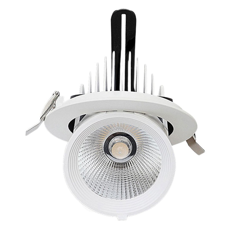 Home ceiling clothing store commercial super bright background cob spotlight led spotlight embedded ceiling wall elephant nose light
