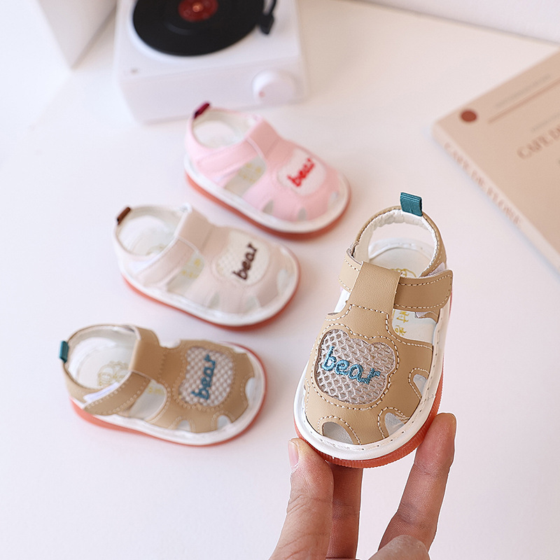 A generation of men's baby soft-soled sandals summer baotou toddler shoes 0-1-12 years old female infant call shoes