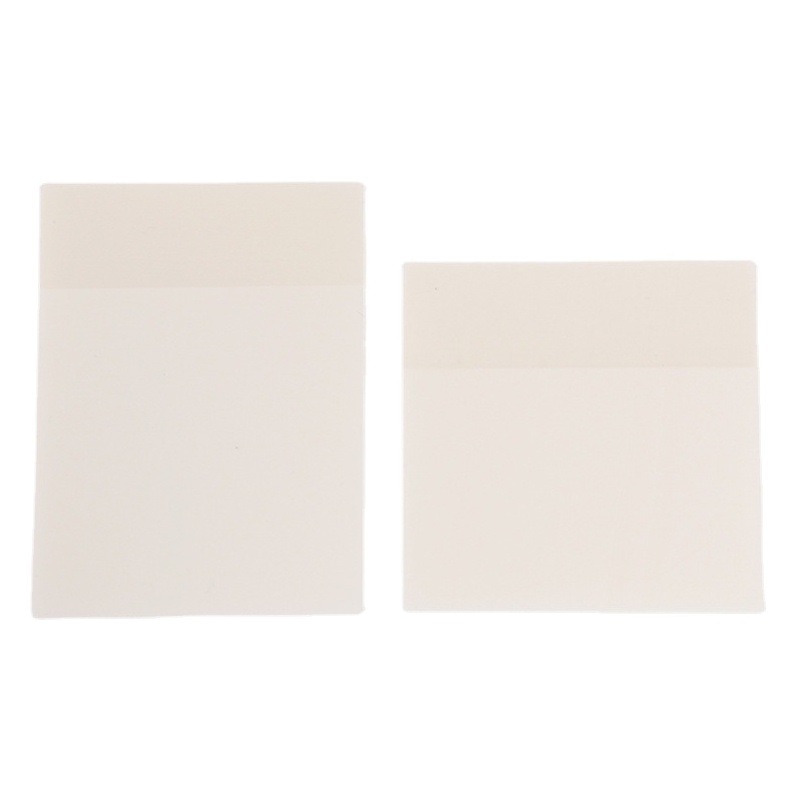 Color Transparent pet Post-it Notes 75mm Tearable Plastic Notes ins Style Simple N-time Notes Notes