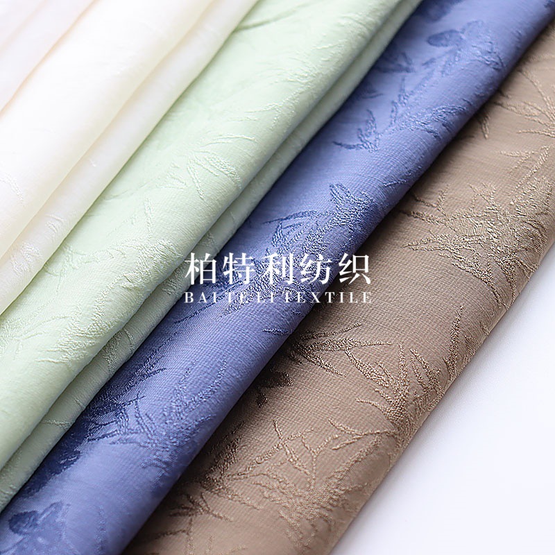 Plain silk-like jacquard fabric butterfly love bamboo three-dimensional national style new Chinese cheongsam women's clothing Chinese clothing fabric