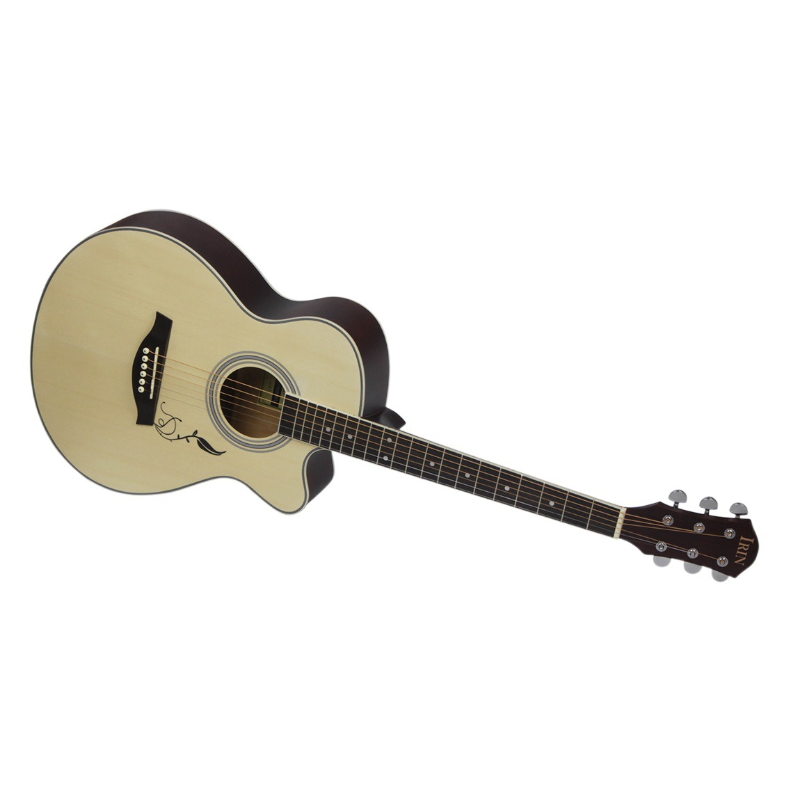 40 inch folk guitar with carved wood guitar beginner spruce wood guitar entry foreign trade wholesale guitar