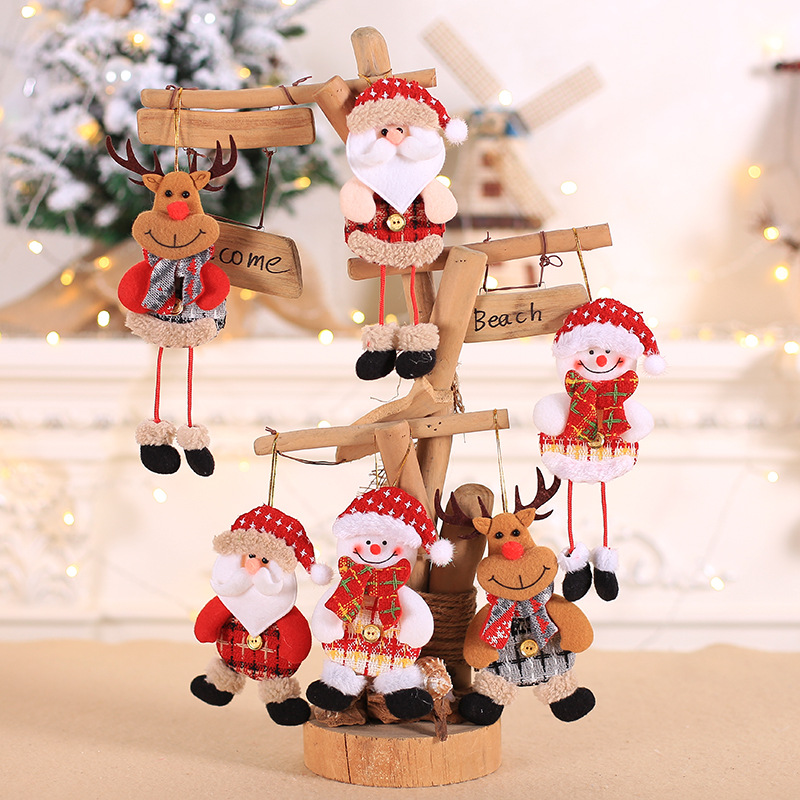 New Christmas decorations holiday doll Christmas doll children's small gift Christmas tree decoration pendant for the elderly