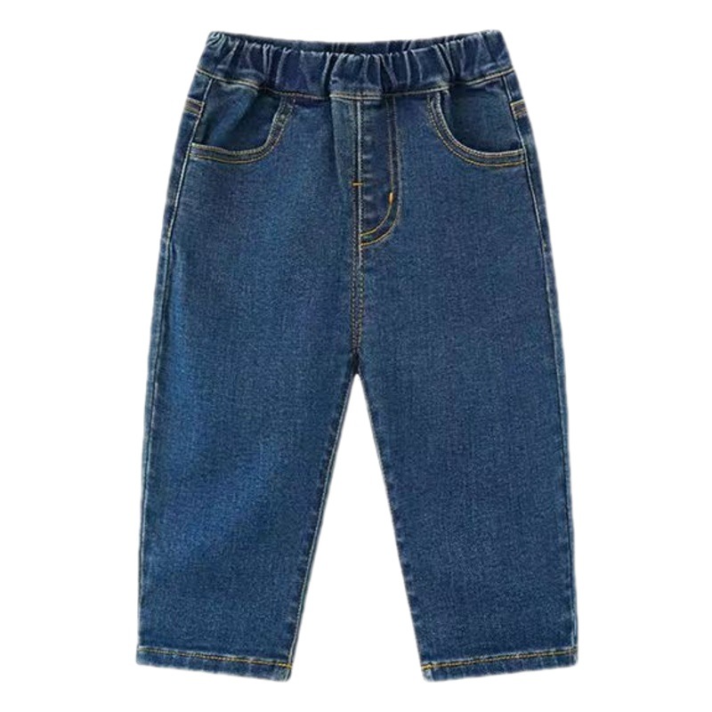 6525 baby pants boys' loose pants outer wear children's casual pants spring clothes girls' children's clothing baby jeans