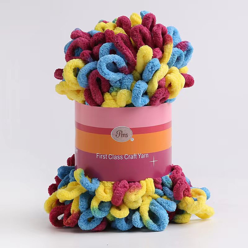 Picture of Loop Yarn Ear Yarn Medium-Thick Yarn for Hand Knitting DIY Pillows, Blankets, Scarves, Ice Yarn in Stock Wholesale