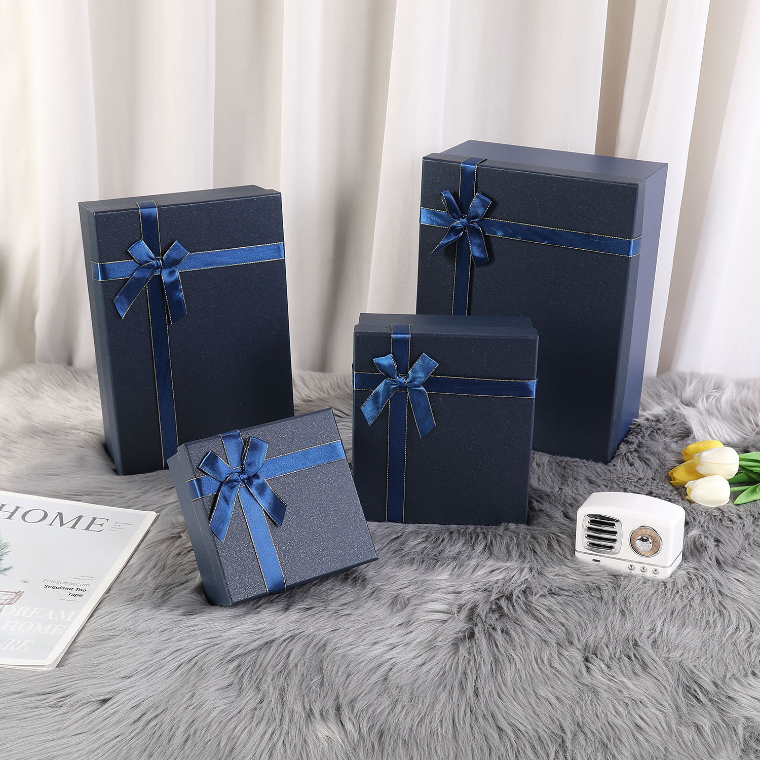 Picture of Hand gift box towel gift box thermos cup gift box heaven and earth cover packaging box wedding companion factory spot wholesale