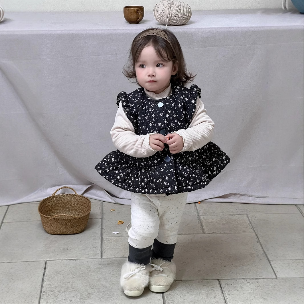Children's Winter Bottoming Shirt, Leggings Set, Korean Style Kidsren's Clothing, Girls' Thickeneded Clothes, Winter Clothing, Baby Vest Jacket