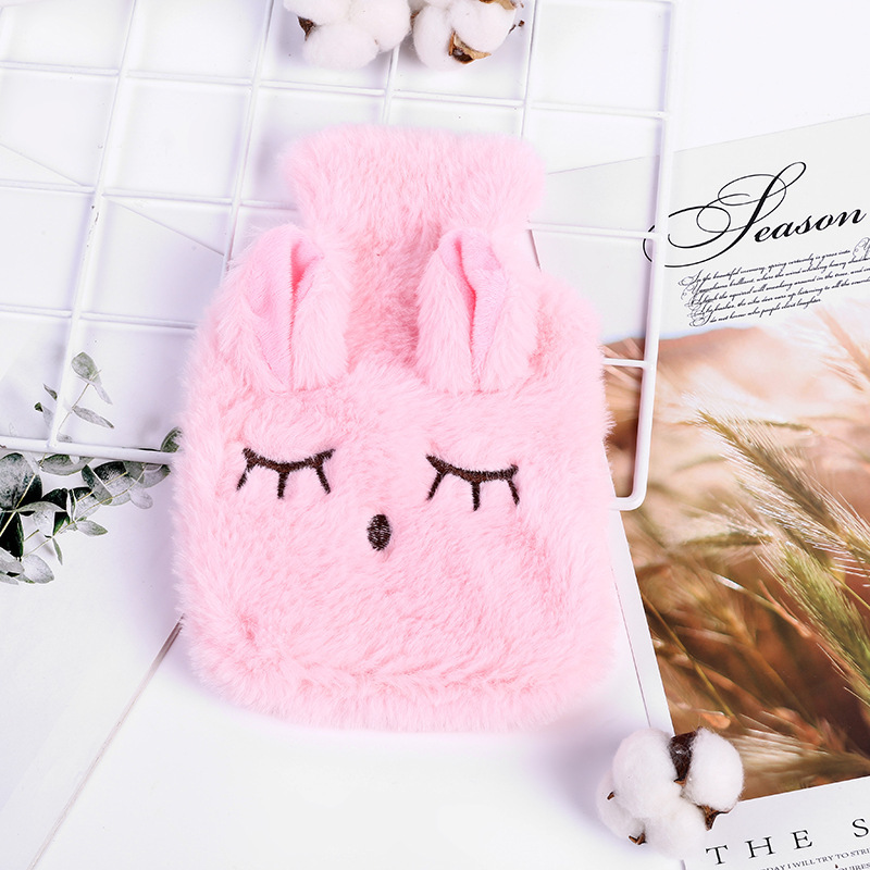 Picture of Cartoon Plush Hand Warmer, Removable and Washable, Water-Filled Hot Water Bottle, Super Cute and Cute Animal Water Bottle