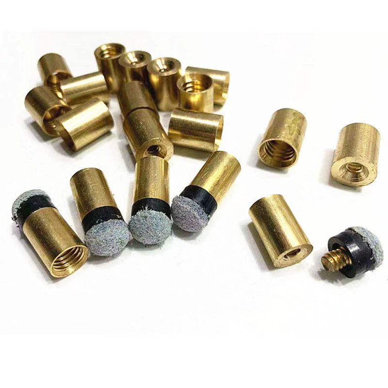 Copper Screw Head Billiard Cue Nine-Ball Cue Tip Long Tip Billiard Supplies Accessories