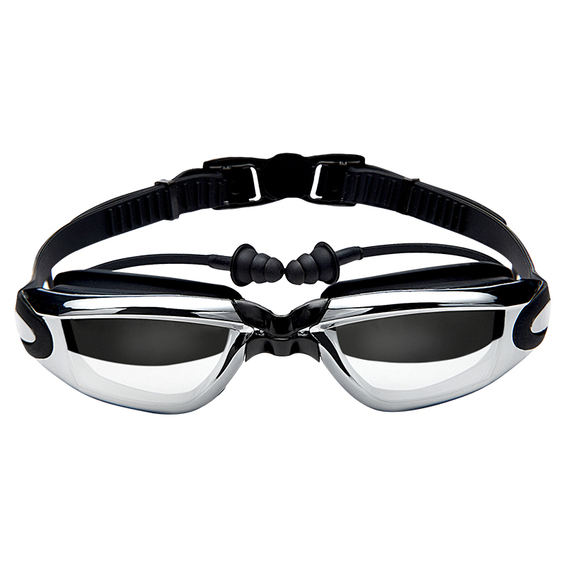 Swimming Goggles Waterproof and Anti-Fog High-Definition Women's Myopia Professional Diving Glasses Swimming Cap Set Men's Swimming Equipment