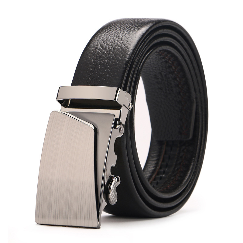 Picture of Men's belt automatic buckle litchi pattern belt business gift online shop clothing accessories gift pants belt factory wholesale
