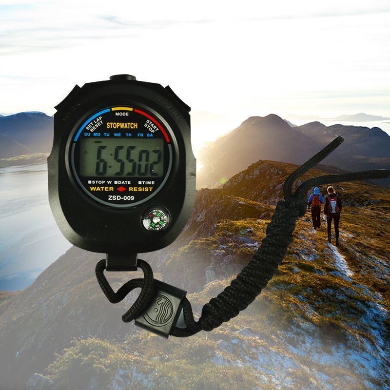 Stopwatch Timer 0.45kg Count Multifunctional Outdoor Fitness Electronic Stopwatch Timer Competition Training Stopwatch