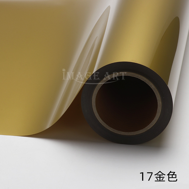 Picture of PU thermal transfer engraving film logo printing ordinary color engraving hot stamping film clothing T-shirt hot stamping film whole roll