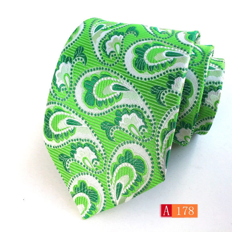 Picture of Source manufacturers polyester jacquard material men's tie big flower spike fashion tie in stock wholesale