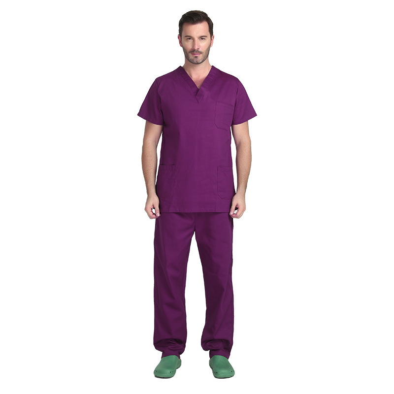 Picture of Hand Washing Clothes Split Suit Surgical Clothes Doctor Nurse Hospital Work Clothes Short-Sleeved Hand Washing Clothes Surgical Clothing Medical