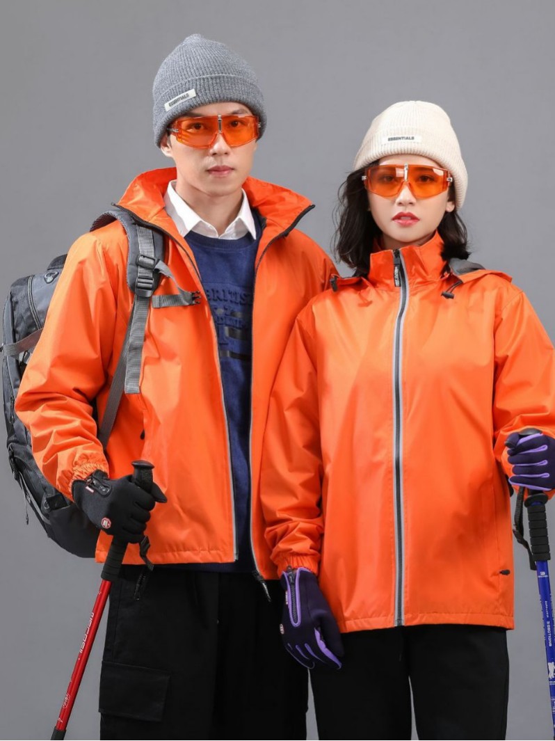 Spring and Autumn Thin Jacket Jacket for Men and Women Windproof Outdoor Hiking Camping Mountaineering Jacket Couple College Student Jacket