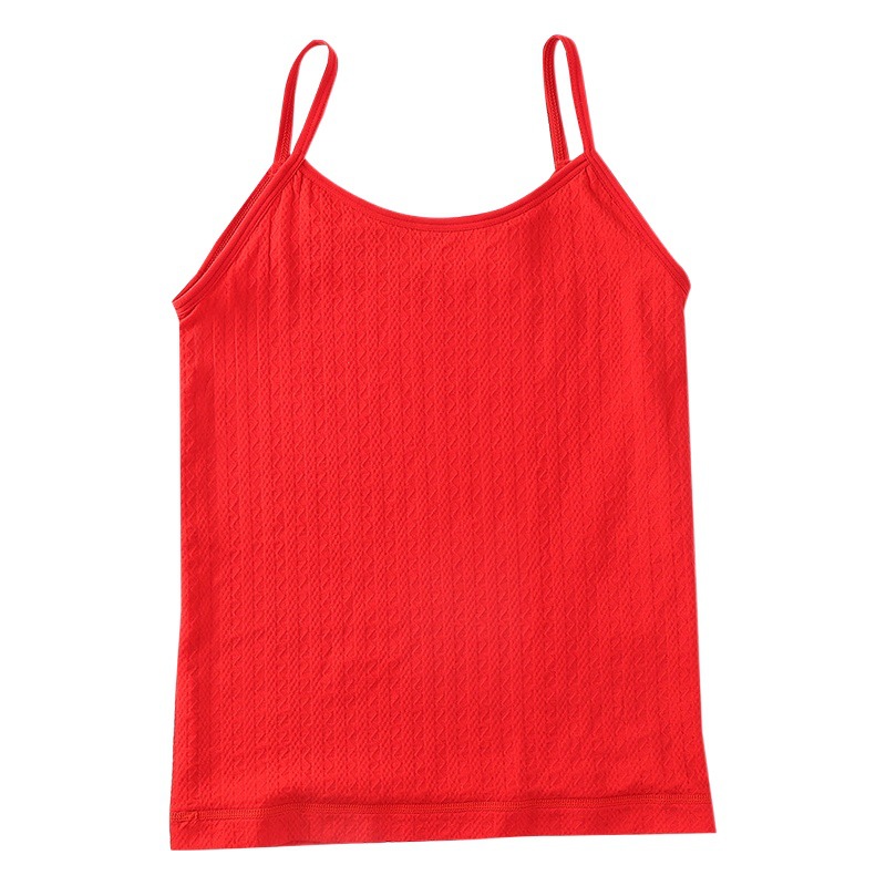 Aijieling Autumn and Winter New Women's fleece-lined Thickened Twist Warm Vest Body Shaping Warm Elastic Camisole Women
