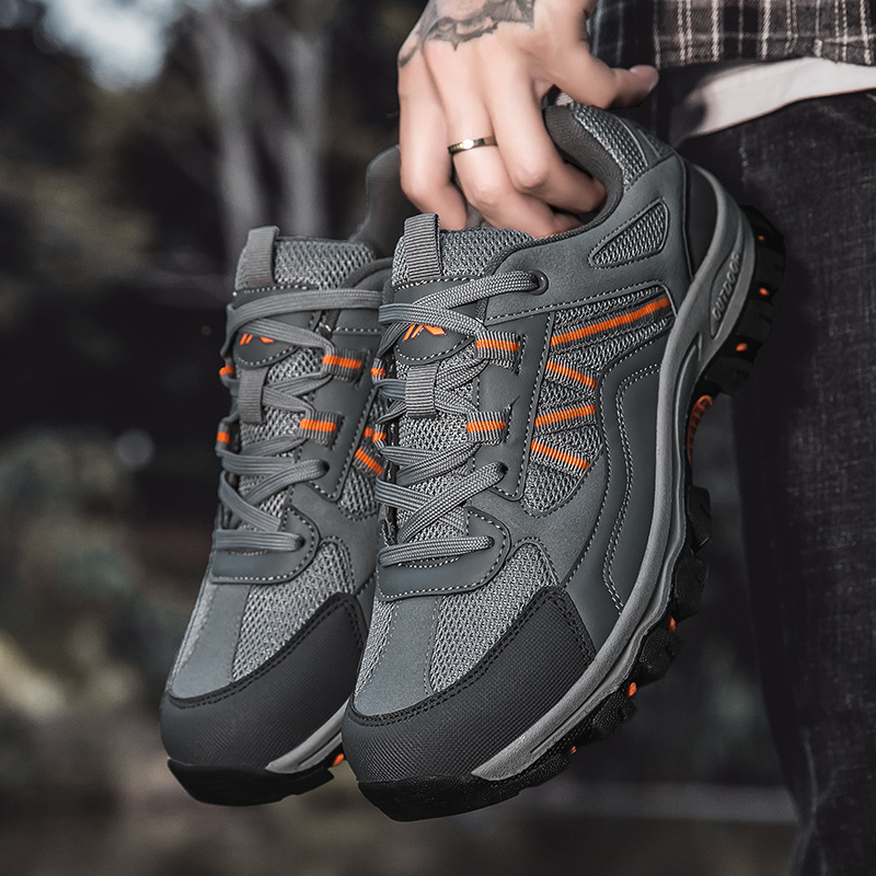 2025 New Cross-Border Couple Outdoor Fashionable and Comfortable Casual Shoes Trendyy Mesh Breathable Men's and Women's Hiking and Mountaineering Shoes