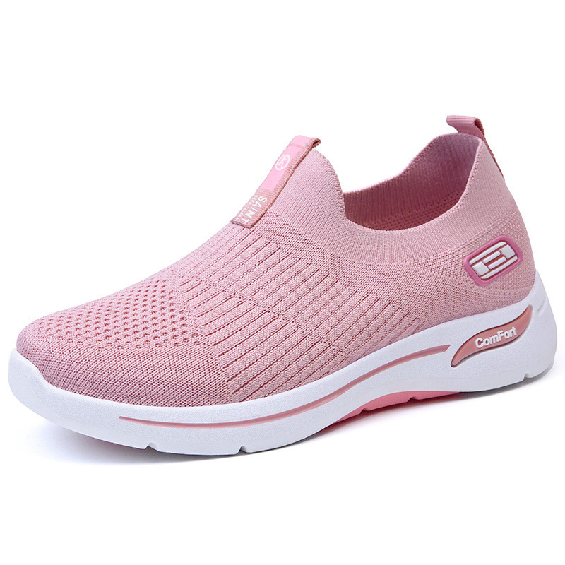 Picture of Women's Shoes Wholesale Casual Shoes Soft Sole Lightweight Women's Shoes Fly-Knit Breathable Single Shoes Versatile Comfortable Mesh Shoes